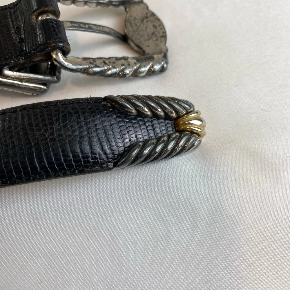 Brighton “Museum” Collection Snakeskin Leather Belt